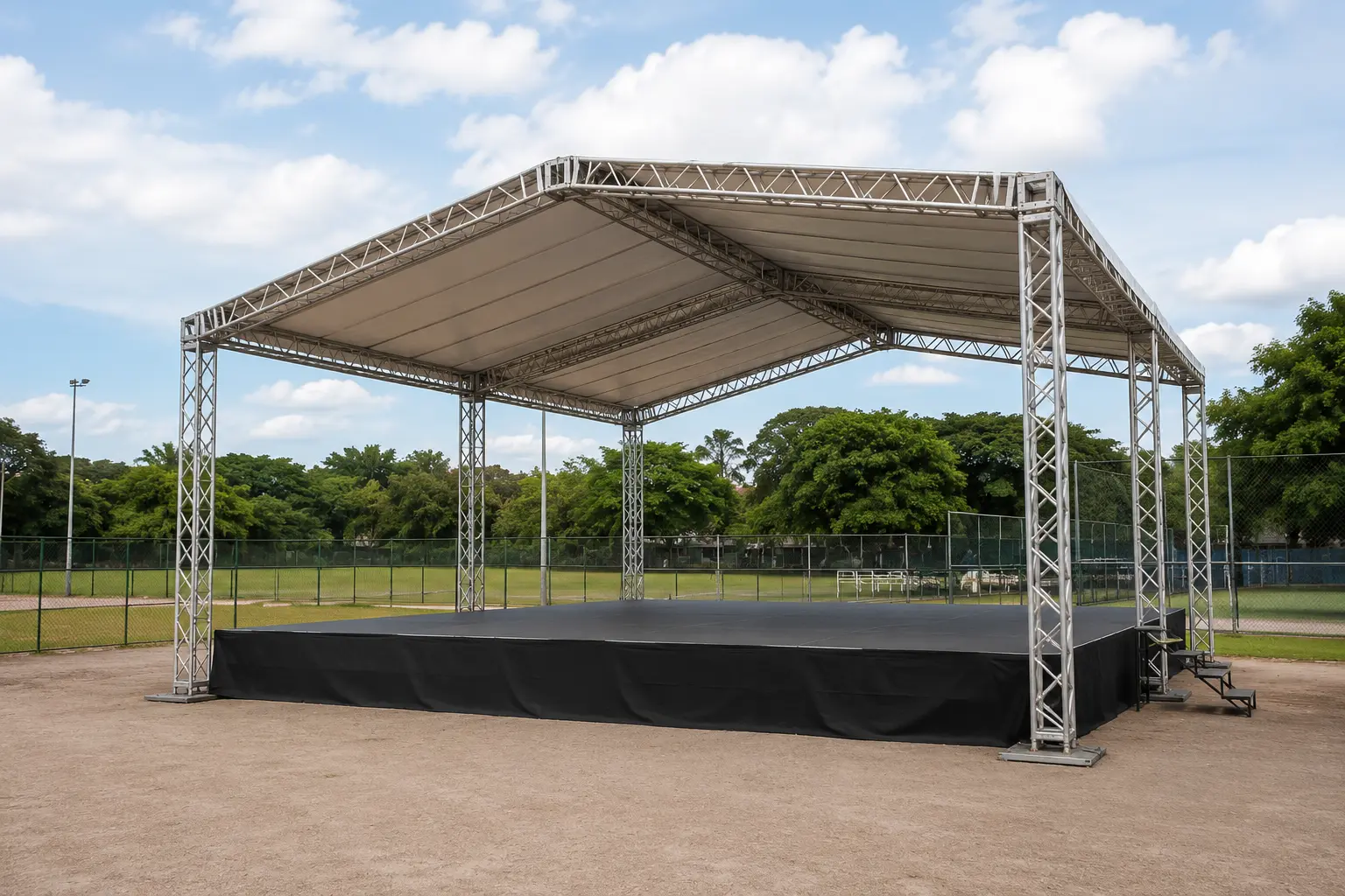 Box Truss fabricada pela GS3 Coberturas